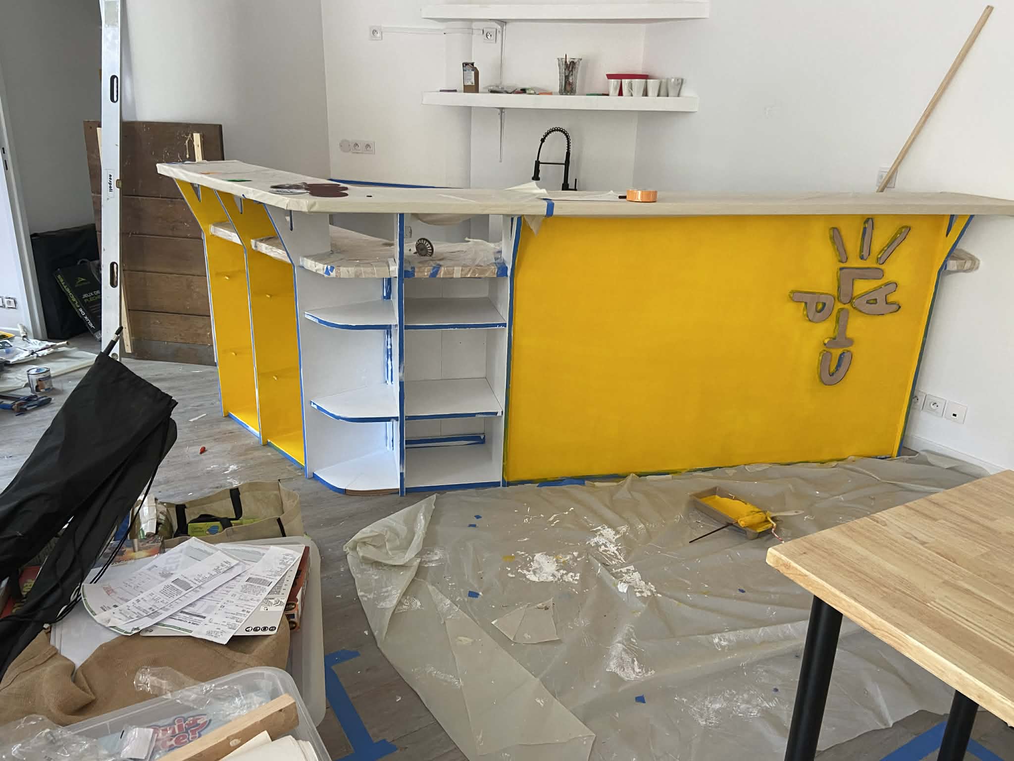 Travaux du local du Plateau